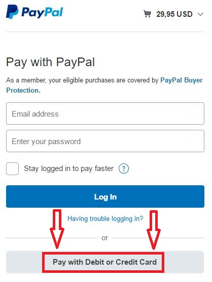 Credit Card payment in Paypal
