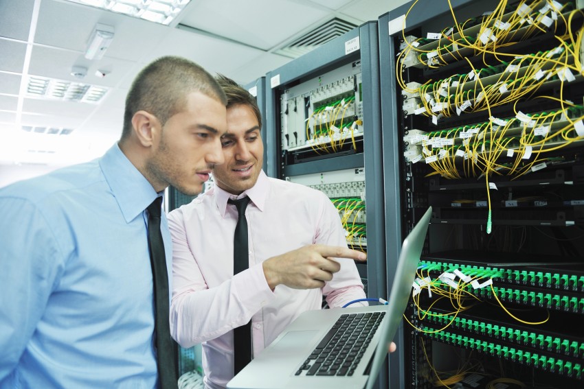 two network professionals